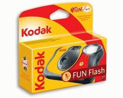 Kodak Fun Saver Flash 27 + 12 – Kompakt-Filmkamera, 35 mm, Rot