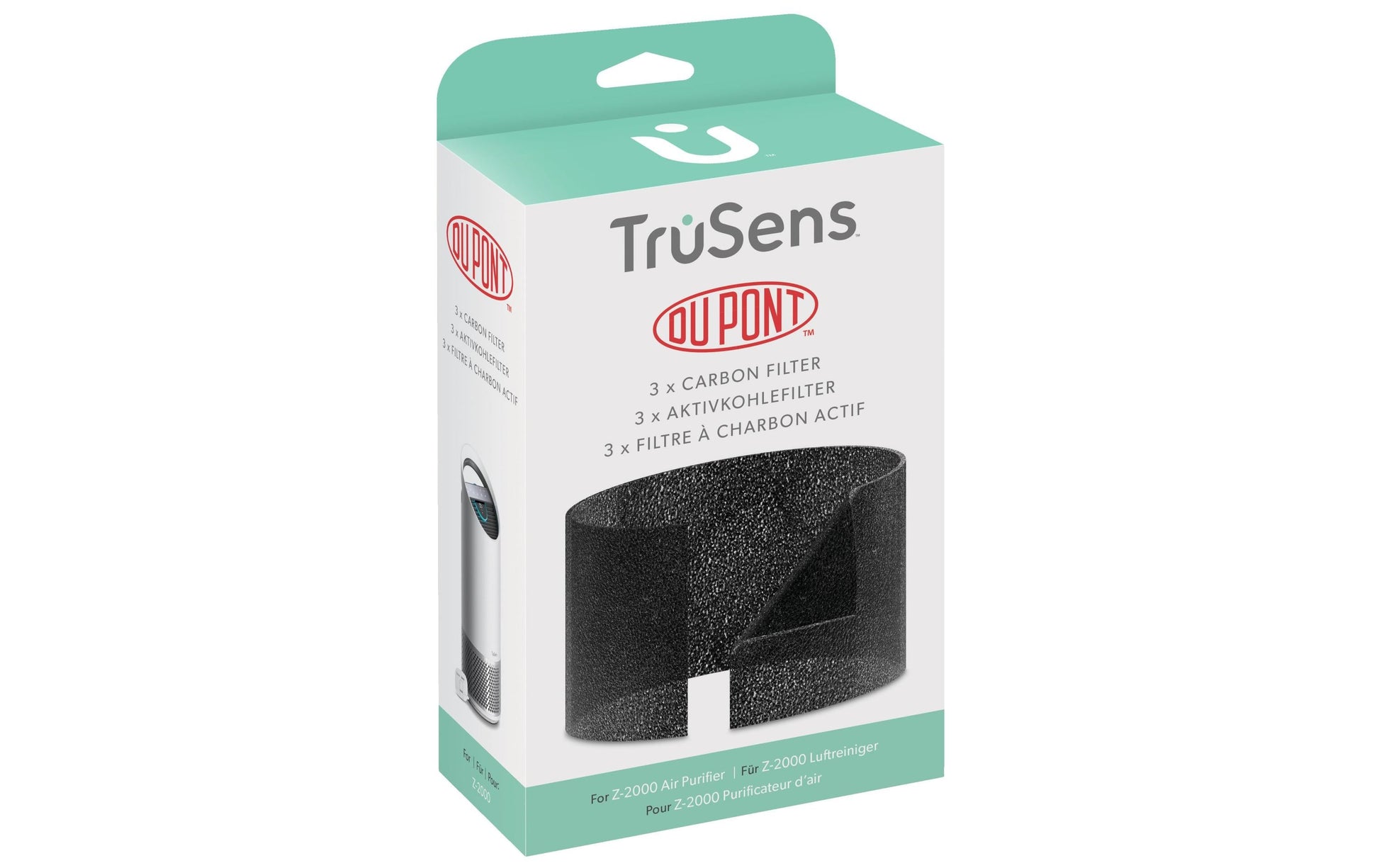 TruSens Aktivkohlefilter 2415106 – für TruSens Z-2000, 3 Stk.