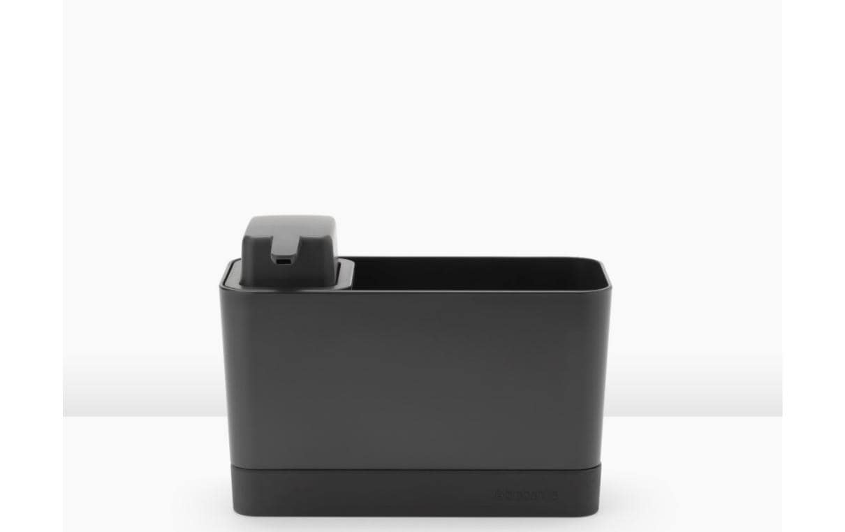 Brabantia Utensilienhalter (wandmontiert) 19,6 × 9,1 × 12,0 cm, Kunststoff, dunkelgrau