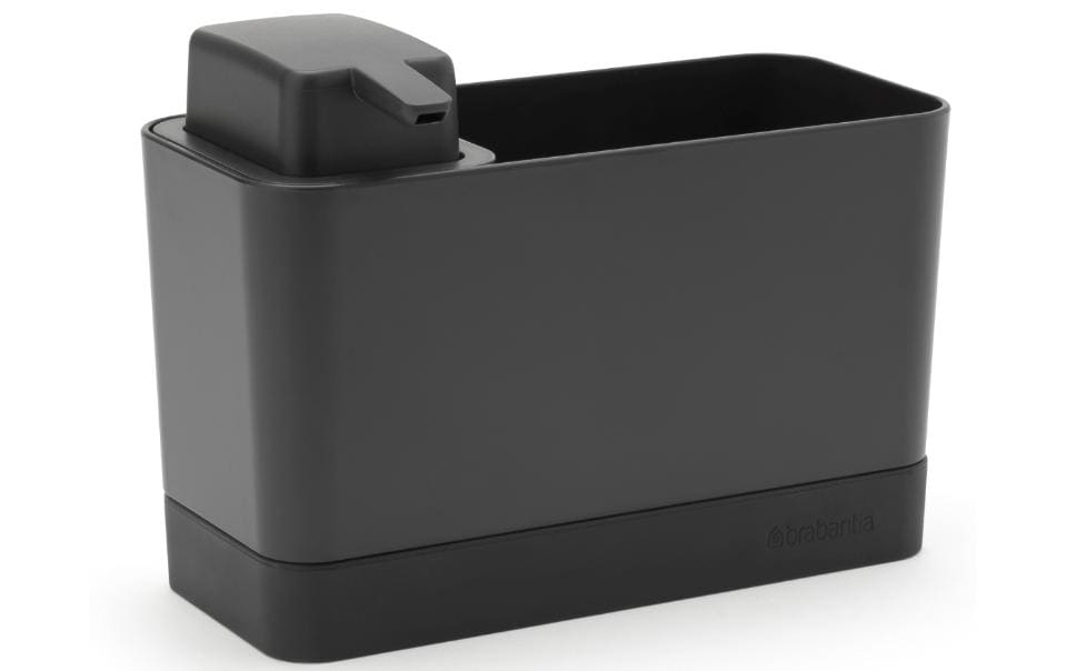 Brabantia Utensilienhalter (wandmontiert) 19,6 × 9,1 × 12,0 cm, Kunststoff, dunkelgrau