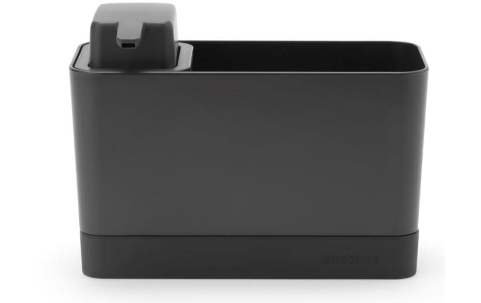 Brabantia Utensilienhalter (wandmontiert) 19,6 × 9,1 × 12,0 cm, Kunststoff, dunkelgrau
