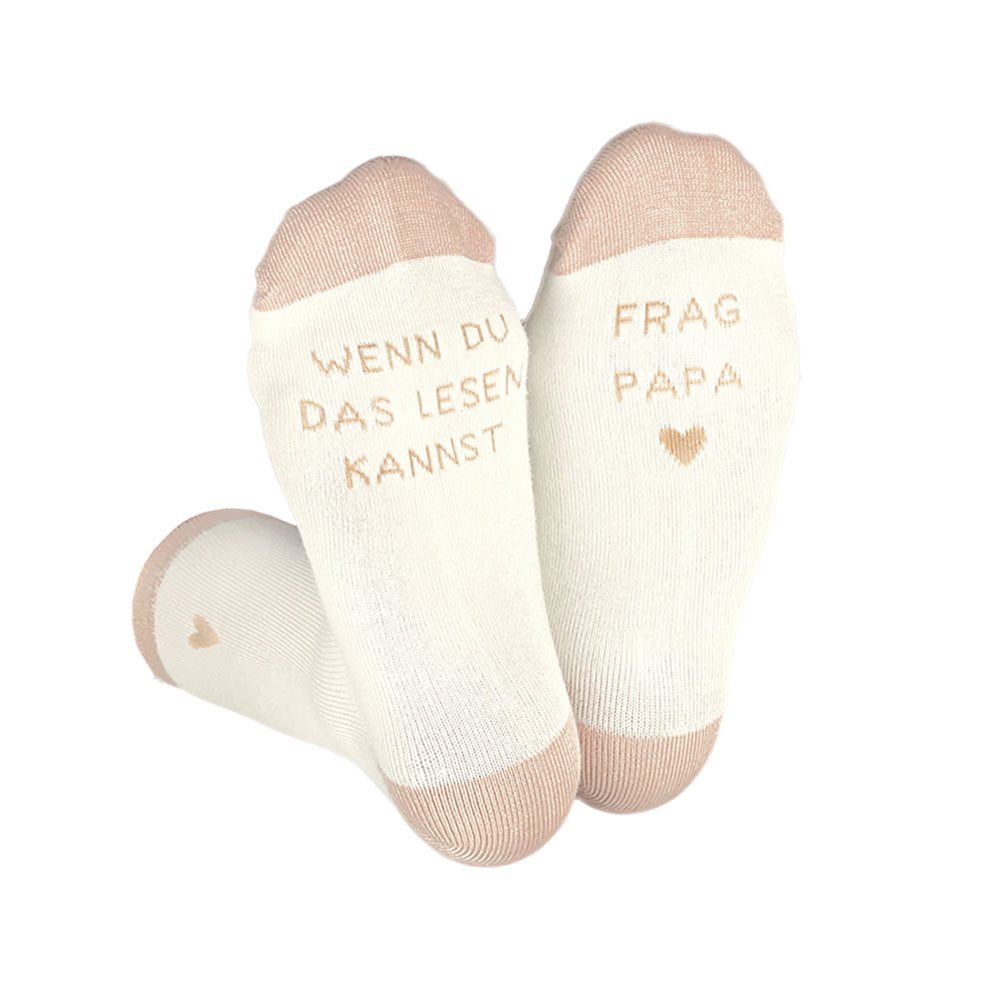 Grafik-werkstatt Grafik Werkstatt Coole Socke – beige/rosa, Grösse 36–40