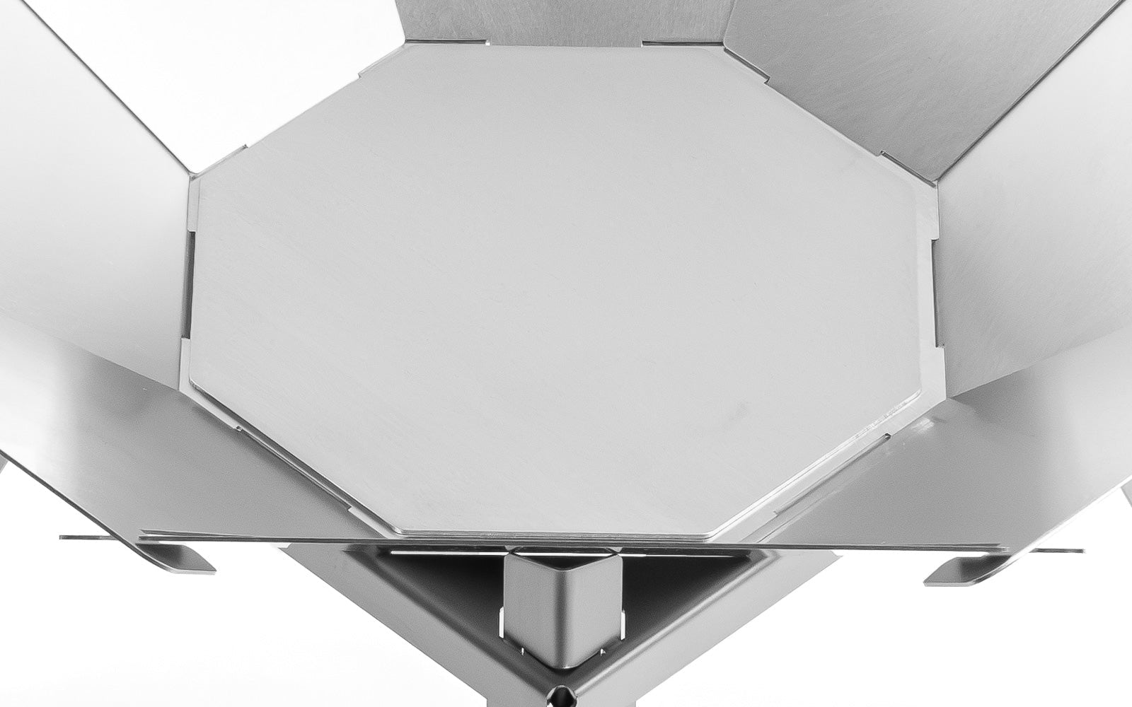 FENNEK Feuerschale – Ø 50 × 16 cm – Edelstahl, Silber