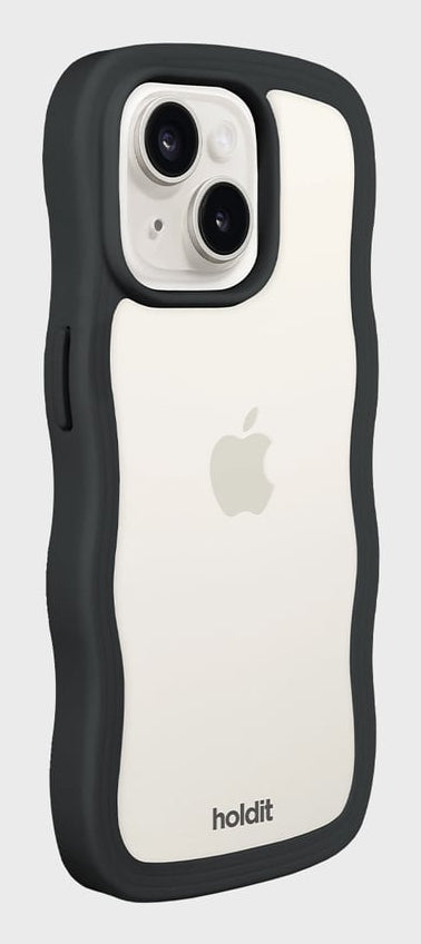 HoldIt Backcover Wavy – für Apple iPhone 17 Pro Max – schwarz/transparent – TPU