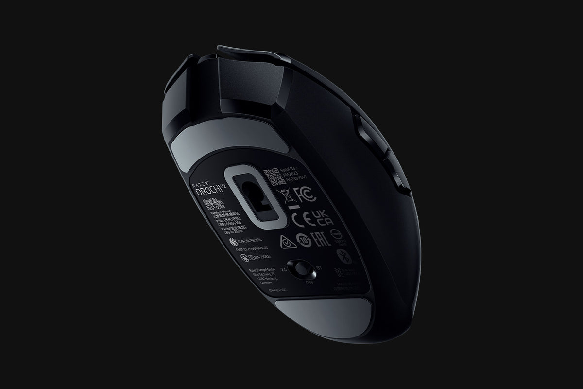 Razer Orochi V2 – Gaming-Maus – Kabellos (Bluetooth/2,4 GHz), 18000 DPI, Rechts, Schwarz