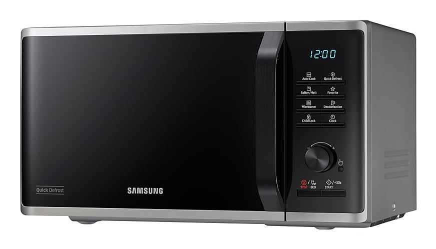 Samsung Solo-Mikrowelle MS23K3515AS/SW – 23 l, Keramikboden, 800 W – Silber