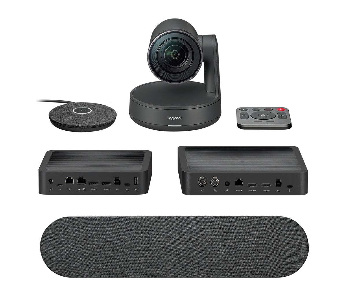 Logitech Rally Videokonferenzsystem – 4K Ultra HD, 15× digitaler Zoom – Schwarz