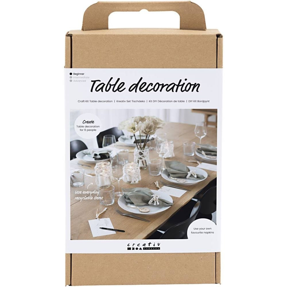 Creativ Company Bastelset – Tischdekoration – Kunststoff, Mehrfarbig