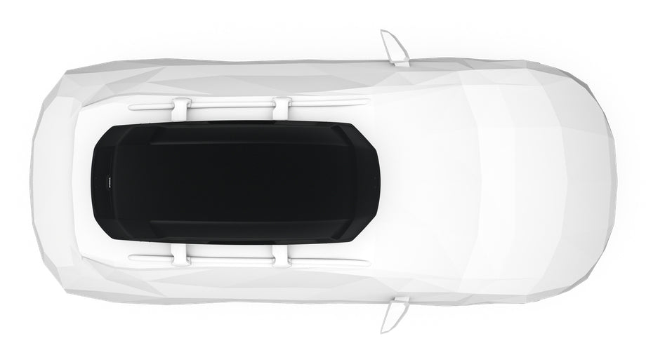 Thule Dachbox Force – Hartschale, Verriegelung, Ein-Schlüsselsystem-kompatibel – 450 l – Schwarz