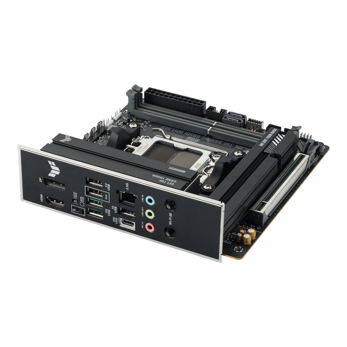 ASUS TUF GAMING B850I WIFI NEO – Mainboard – Sockel AM5, AMD B850, mITX, 2×DDR5