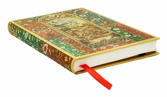 Paperblanks Notizbuch, liniert, Fadenheftung, Hardcover, 144 Seiten, 85 g/m² – mehrfarbig, Wiener Früchte