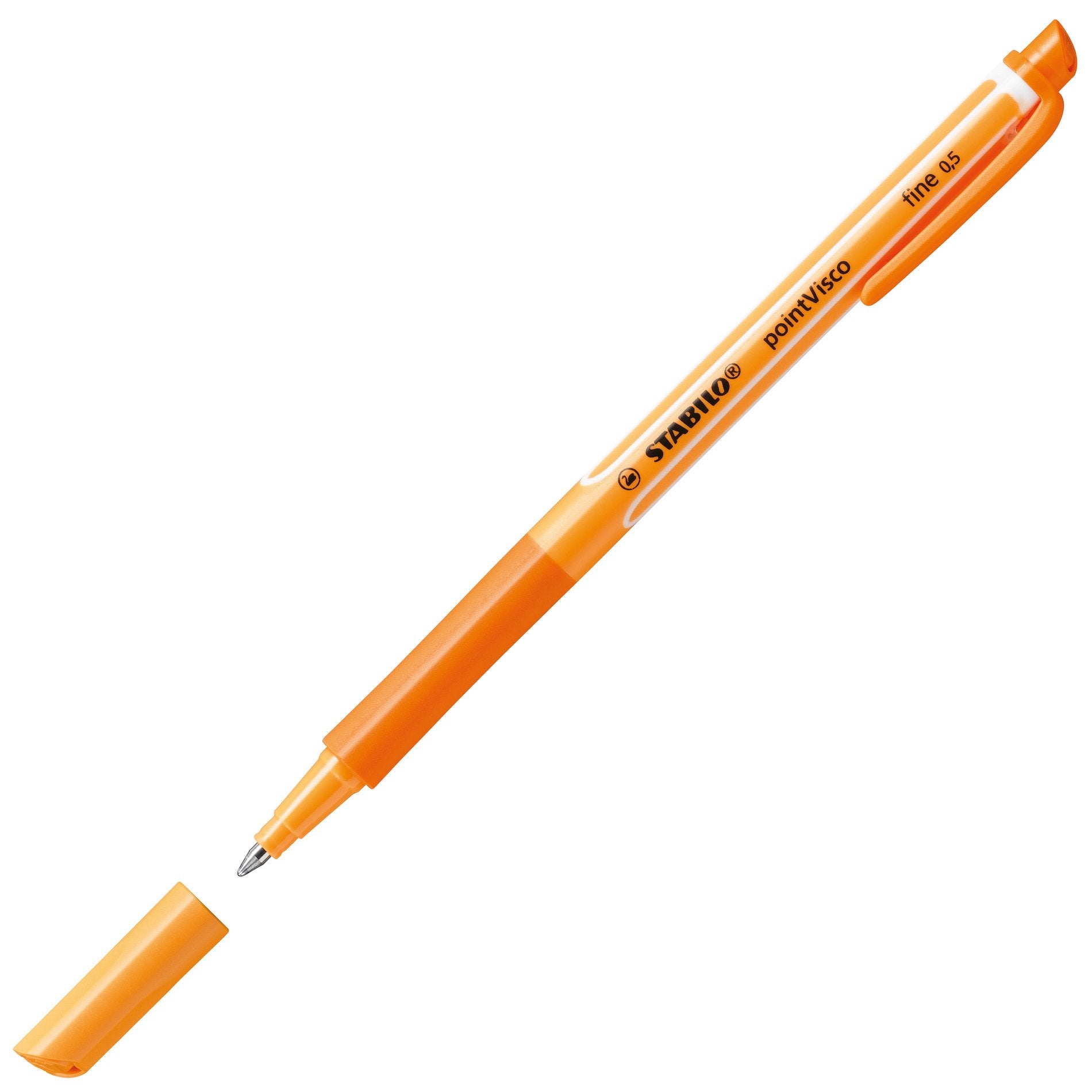 STABILO pointVisco Gelschreiber – orange, Kappe