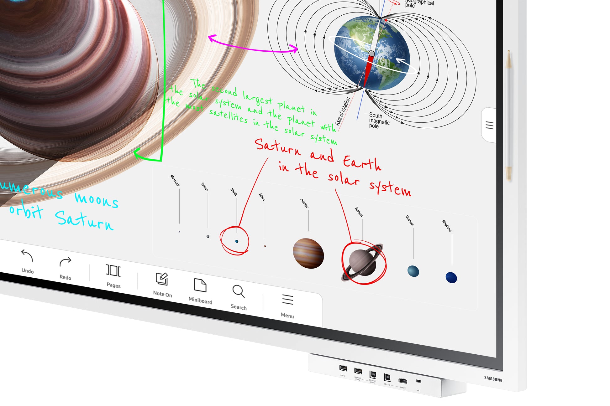 Samsung Flip WM65B – 65" 4K Touchdisplay, 20 TP