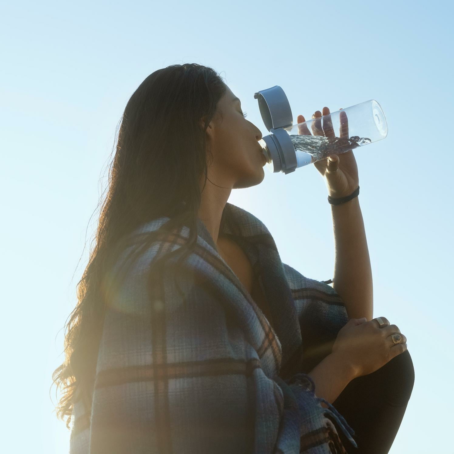 Brita Filterflasche 600 ml – mit Aktivkohlefilter, BPA-frei, Hellgrün