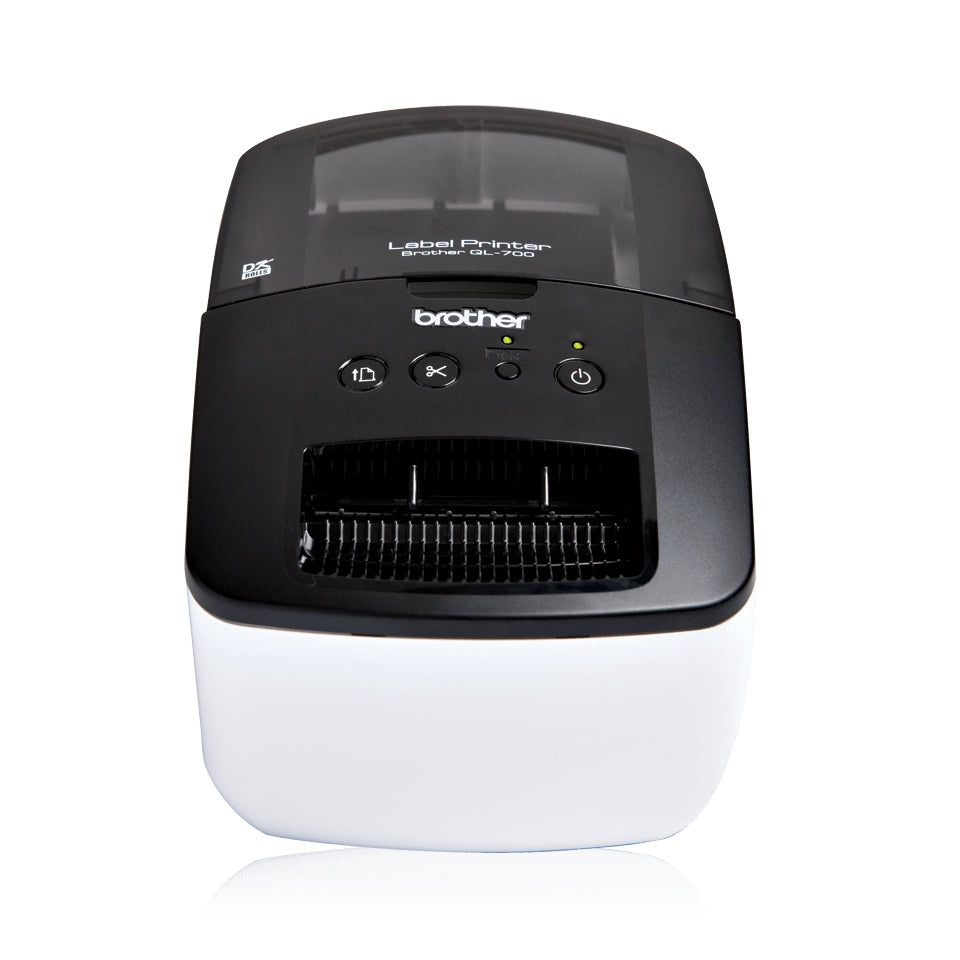 Brother P-touch QL-700 – Etikettendrucker, Thermodirekt, USB, 300 × 600 dpi, 150 mm/s, für DK-Rollen bis 62 mm