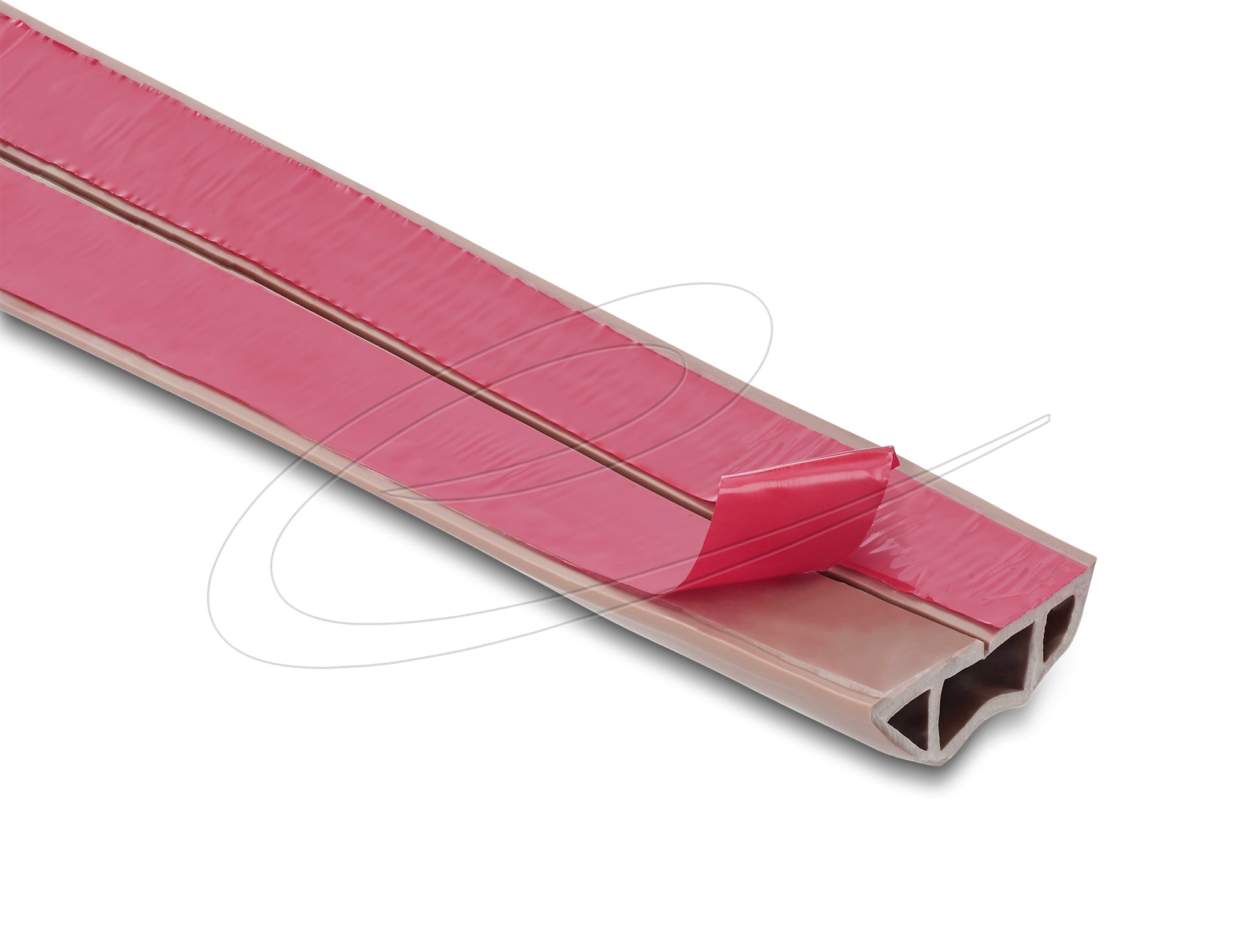 DeLOCK 20764 Wandkanal – 50 × 14 mm – 2 m – PVC – Braun, selbstklebend, 1 Stk.