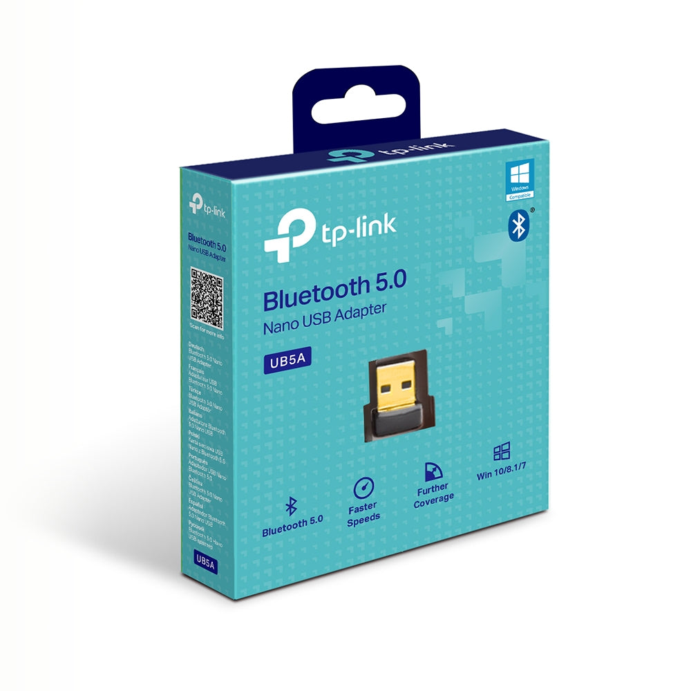TP-Link UB5A USB Bluetooth Adapter – Bluetooth 5.0, USB 2.0 – für PC, Windows 7–11