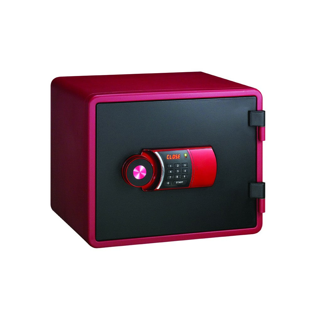 Rieffel Feuerschutztresor VT-FS A19084 – Elektronikschloss – 21 l – Feuerschutz – Magenta