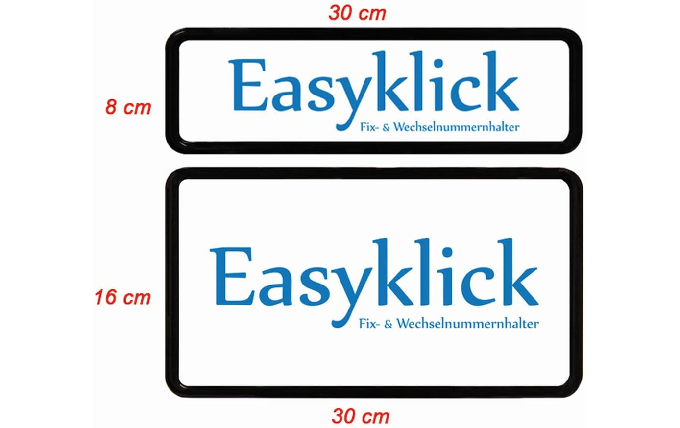 Easyklick Kennzeichnungstasche – Hochformat – Klicksystem – Schwarz – Kunststoff