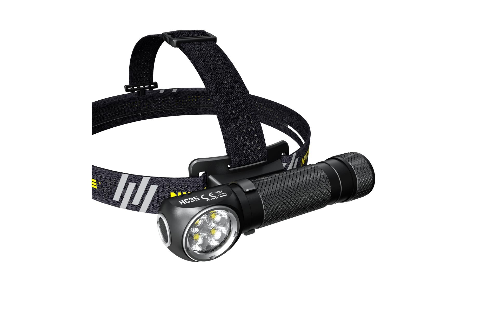 Nitecore Stirnlampe HC35 – 2700 lm, 134 m, Laufzeit 1200 h – Schwarz