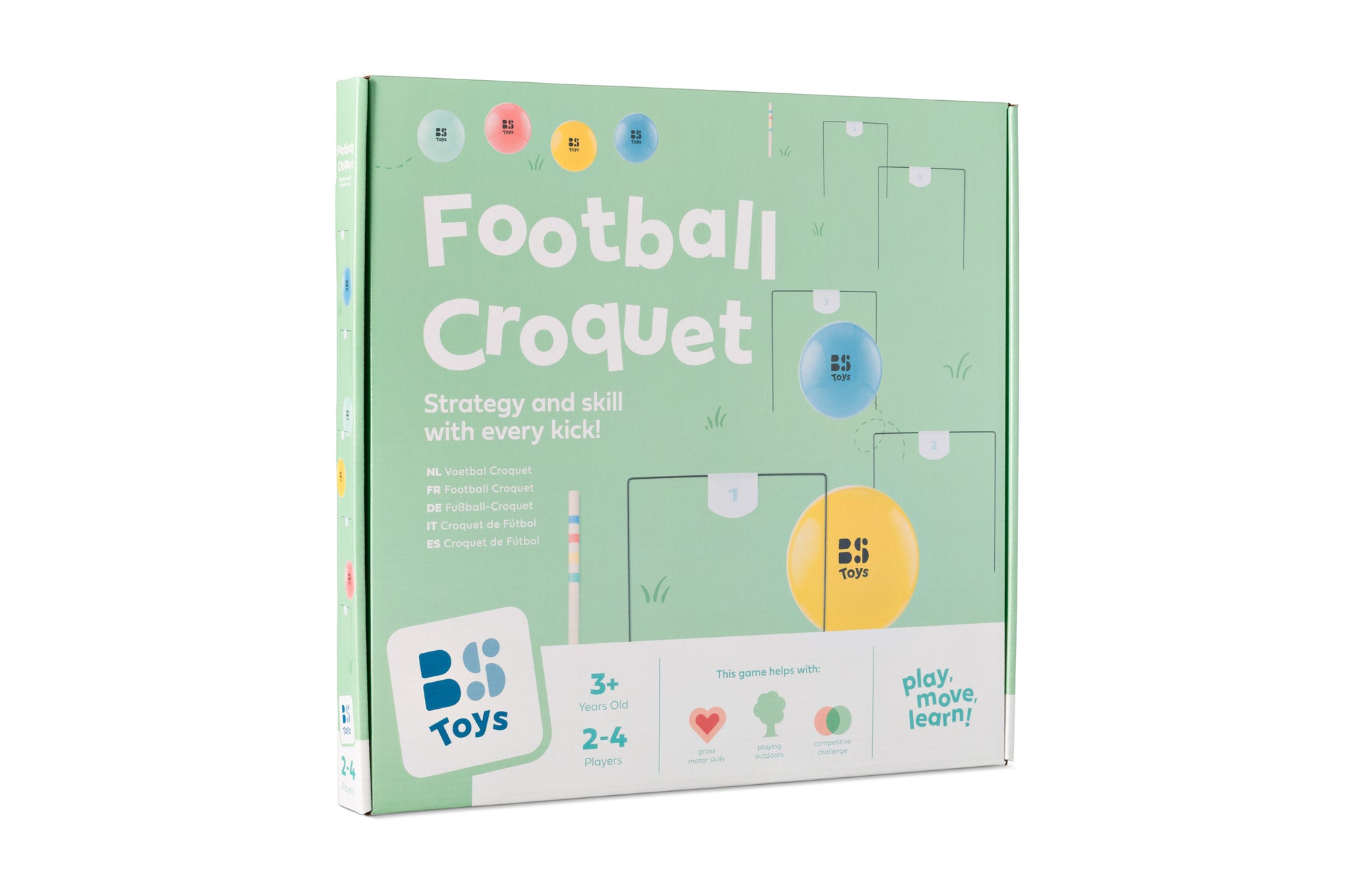 BS Toys Fussball-Set – ab 3 Jahren – Filz, Metall, Gummi – Mehrfarbig