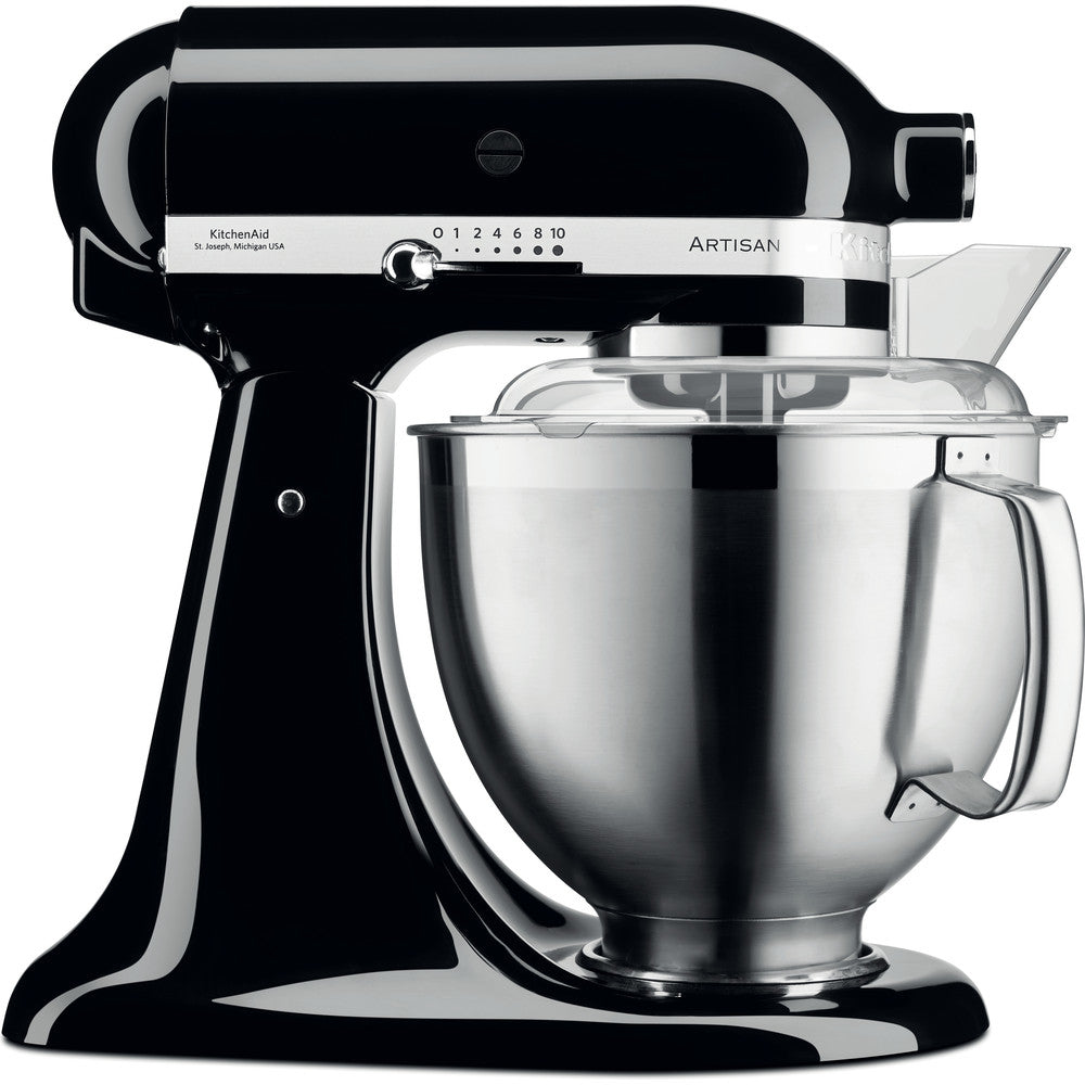 KitchenAid Haushaltsgeräte-Zubehör – Artisan 5KSM185PS – 4,8 l, Edelstahlschüssel, Schwarz