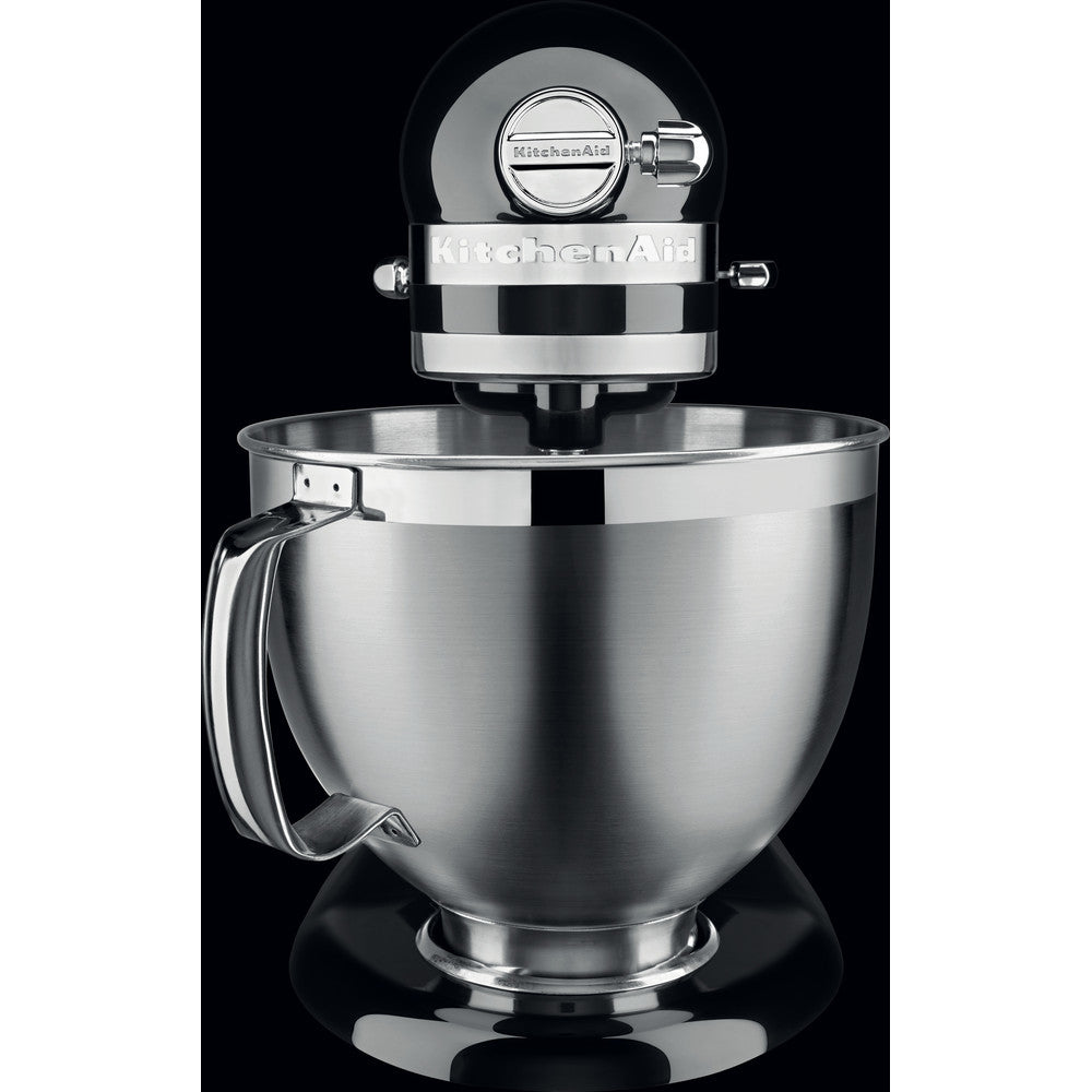KitchenAid Haushaltsgeräte-Zubehör – Artisan 5KSM185PS – 4,8 l, Edelstahlschüssel, Schwarz