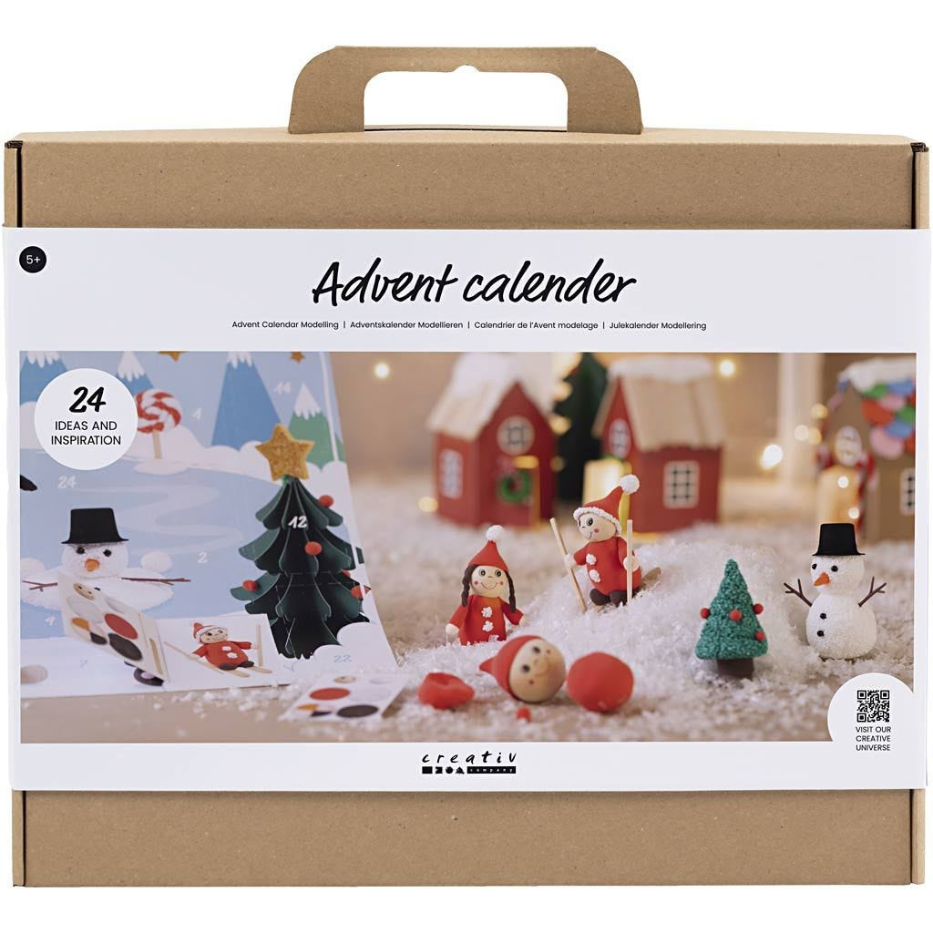 Creativ Company Adventskalender Bastelset – Weihnachten – ab 5 Jahren