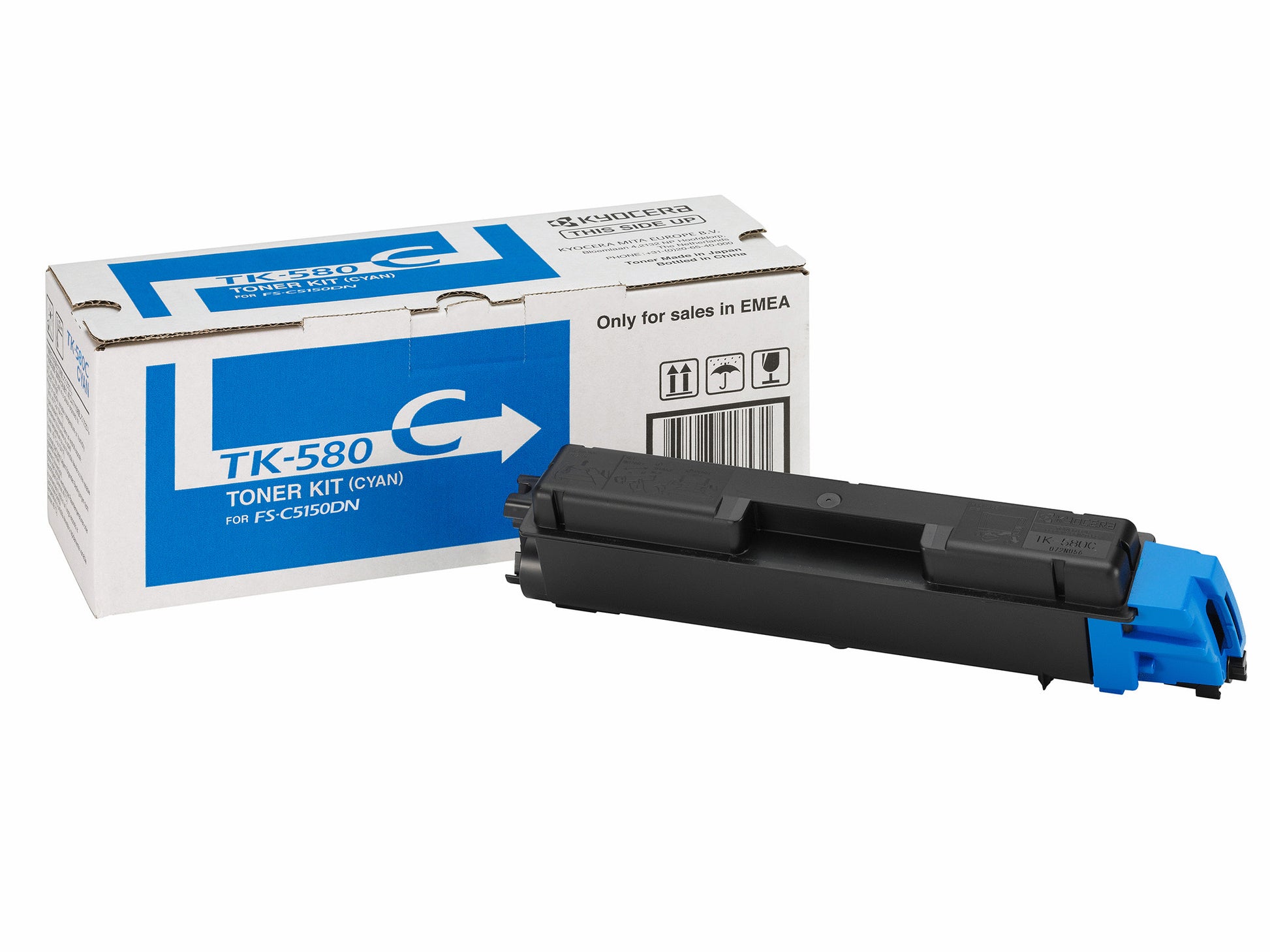 Kyocera – Toner TK-580C – Cyan, 2800 Seiten – für FS-C5150DN/ECOSYS P6021/P021CDN