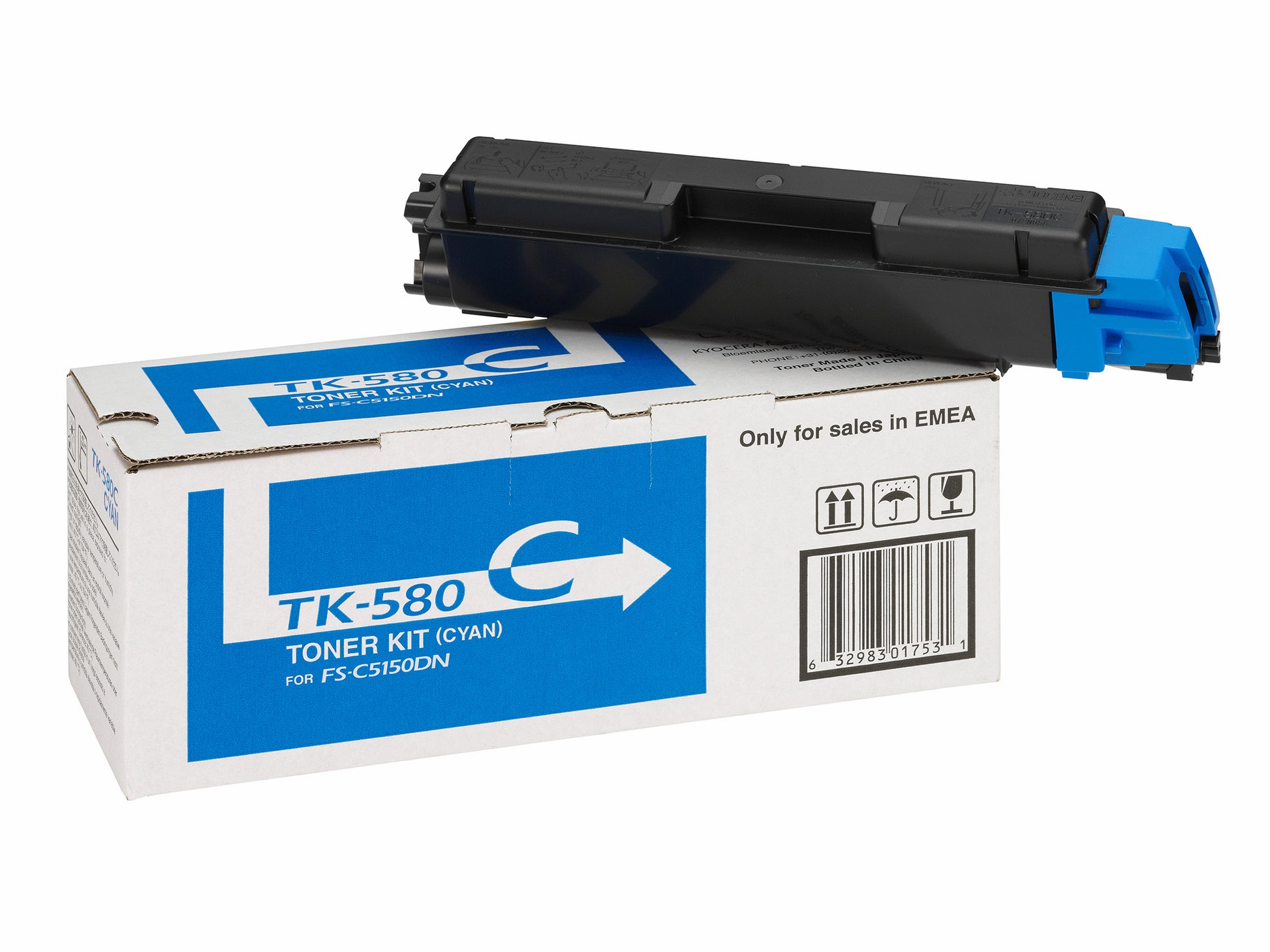 Kyocera – Toner TK-580C – cyan, 2800 Seiten