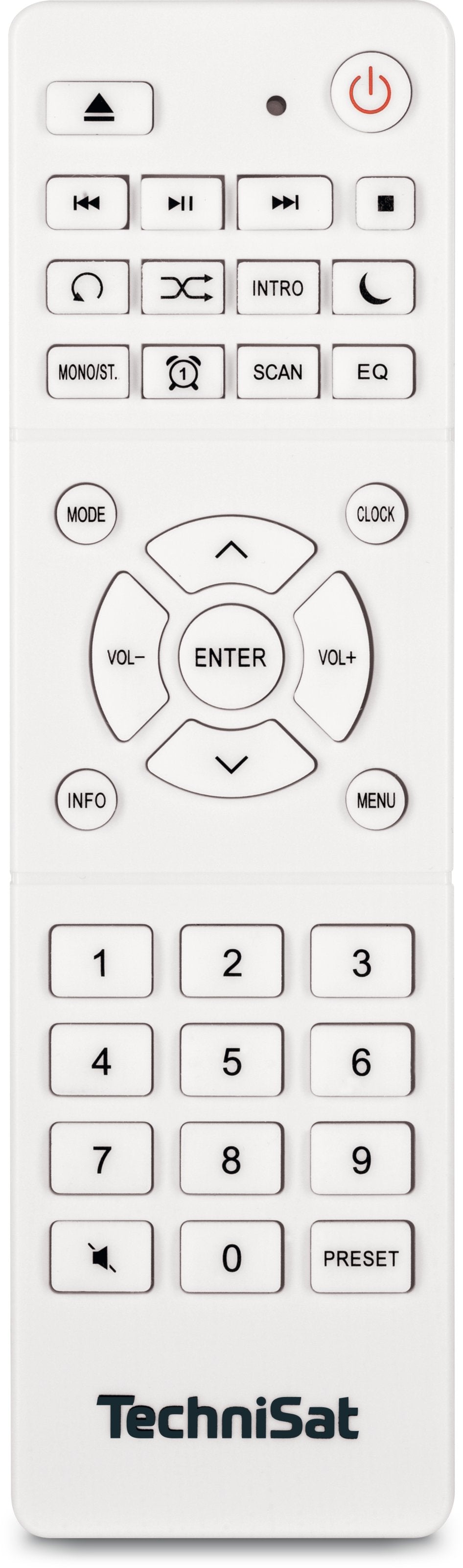 TechniSat DigitRadio 370 CD BT – DAB-/Internetradio – DAB+, UKW, CD, USB – Weiss