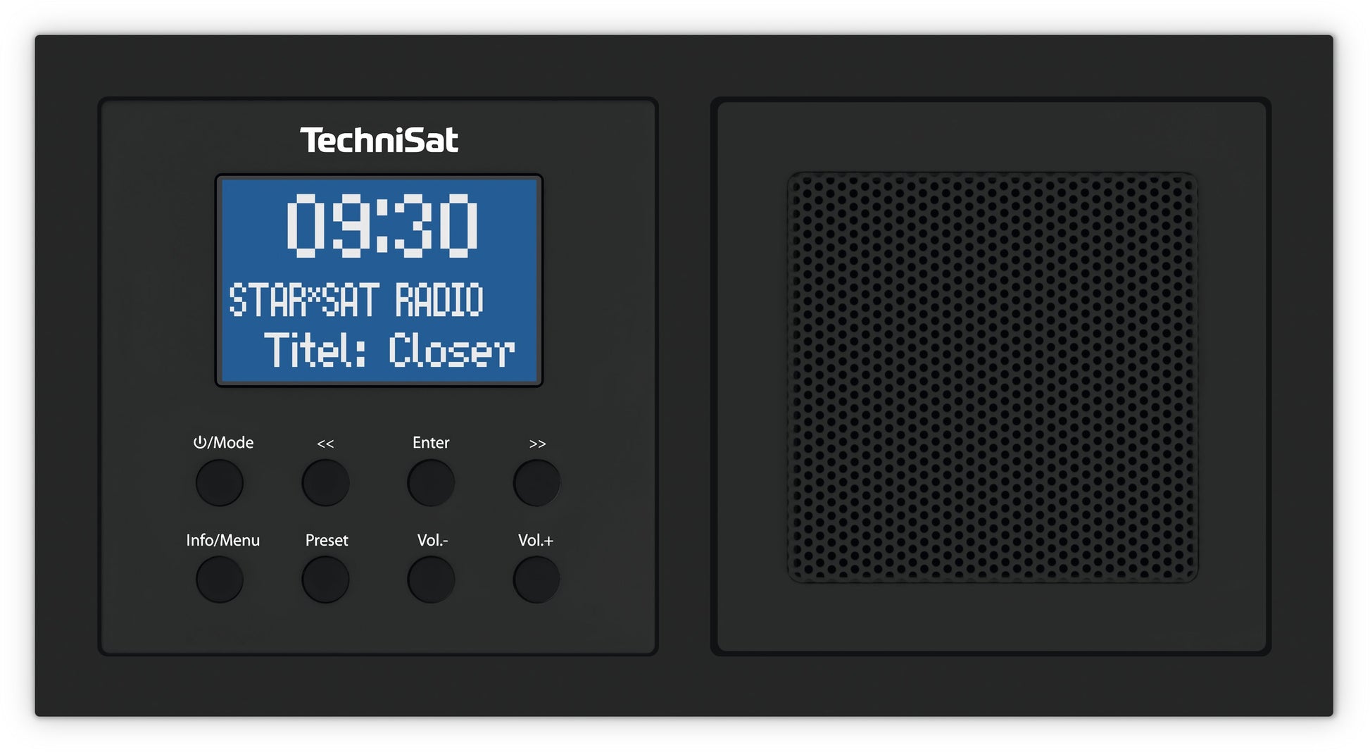 TechniSat DigitRadio Up 1 – DAB-/Internetradio – DAB+, UKW, Bluetooth – Schwarz