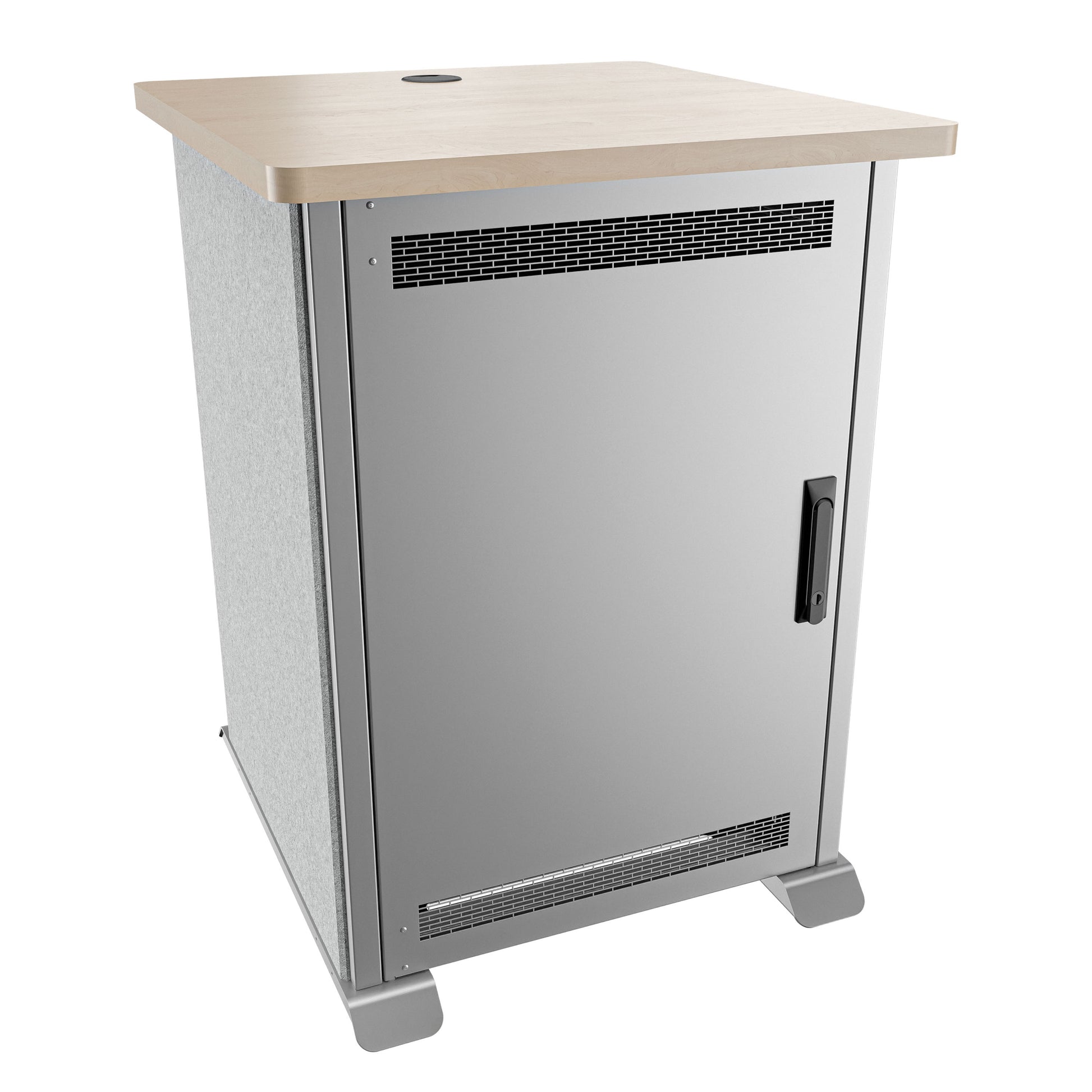 Middle Atlantic Forum FMR-1627E1MS – 19" Netzwerkschrank 16U, 654 × 686 × 889 mm, silber, Stahl