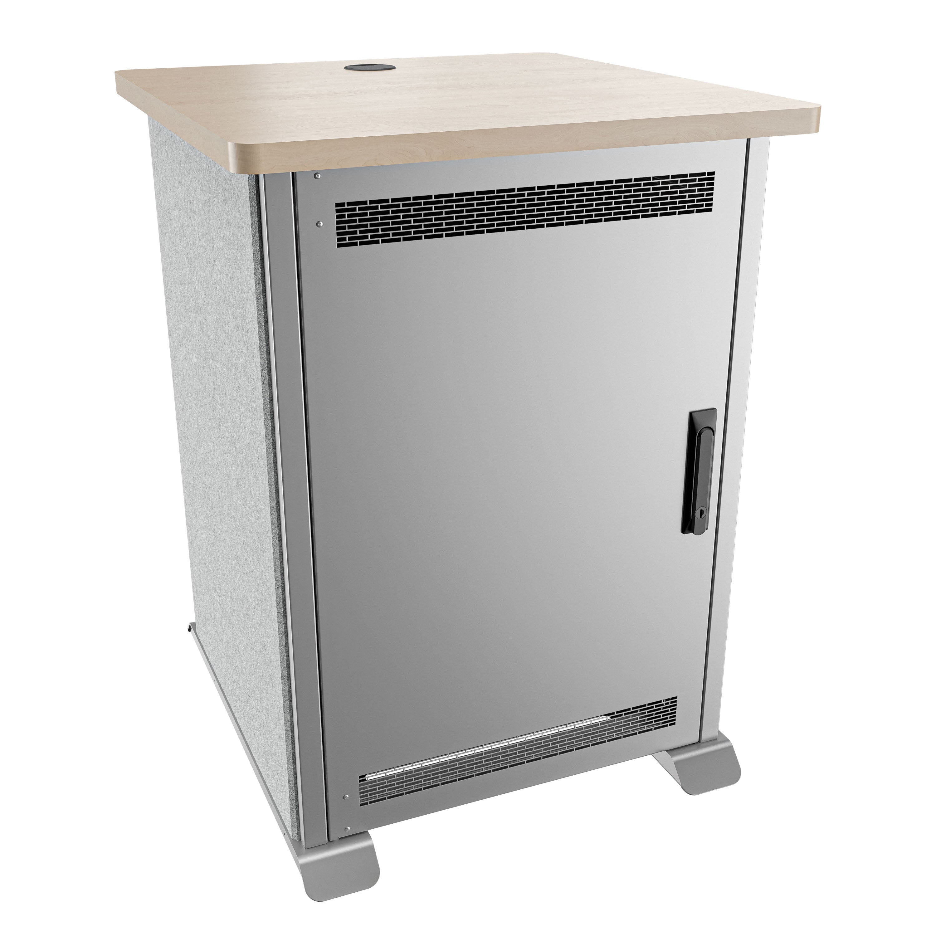 Middle Atlantic Forum FMR-1627E1MS – 19" Netzwerkschrank 16U, 654 × 686 × 889 mm, silber, Stahl
