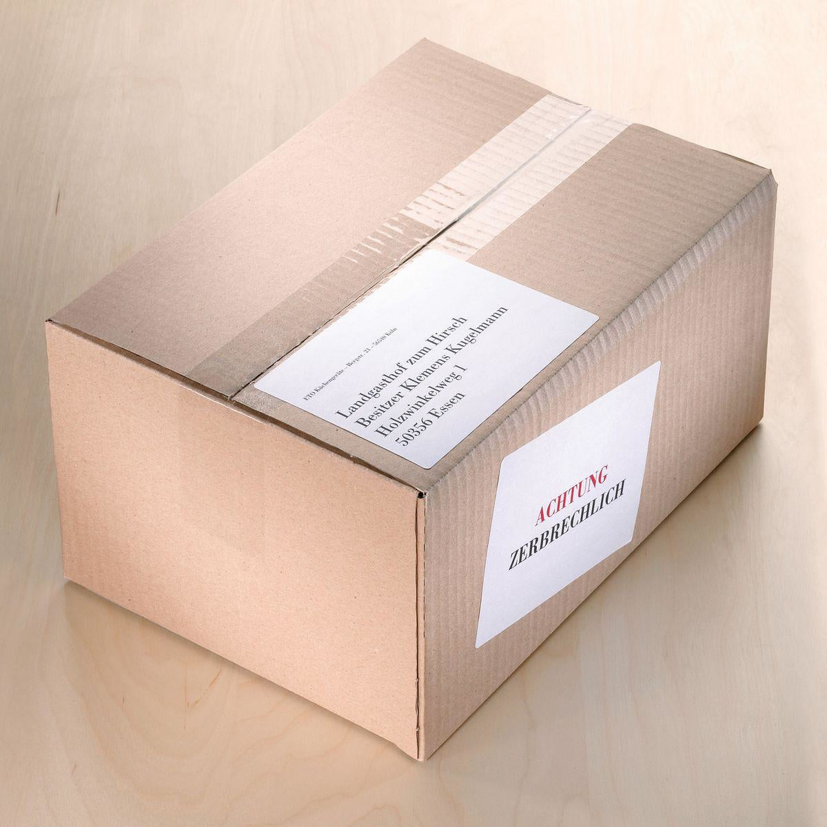 Sigel LA142 – Etiketten A4 97 × 68 mm – Papier, weiss – permanent haftend – 8 pro Blatt, 25 Blätter (200 Stk.)