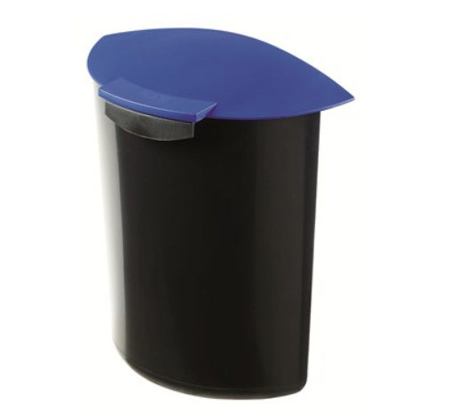 HAN Abfalleinsatz MOON – 6 l – Kunststoff (PP) – Schwarz/Blau