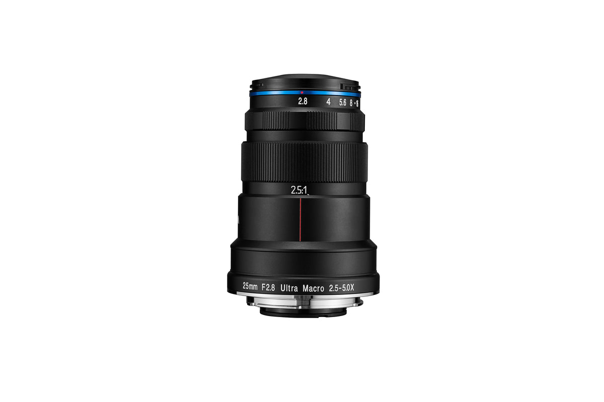 Laowa 25mm f/2,8 2,5–5× UltraMacro Makroobjektiv – für Nikon F – Schwarz