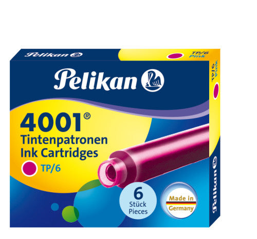 Pelikan Tintenpatronen 4001 – pink, geruchsarm