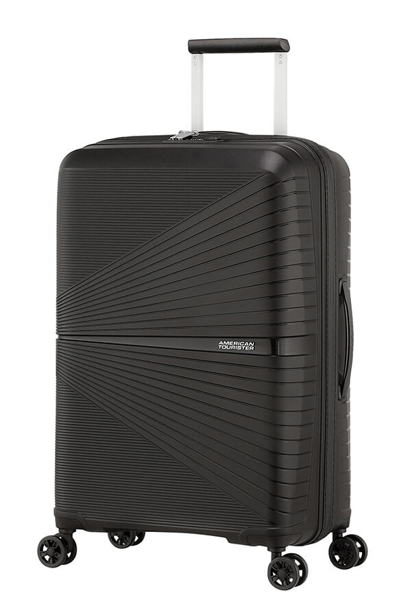 American Tourister Trolley – 67 l, Hartschale PP, 4 Doppelrollen, mit TSA, Onyx Schwarz, 44,5 × 67 × 26 cm