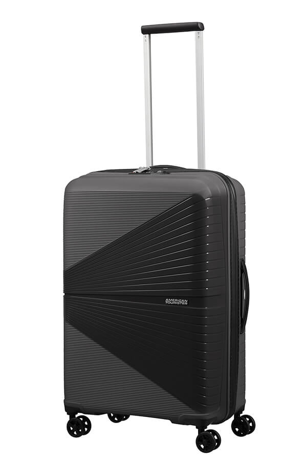 American Tourister Trolley – 67 l, Hartschale PP, 4 Doppelrollen, mit TSA, Onyx Schwarz, 44,5 × 67 × 26 cm