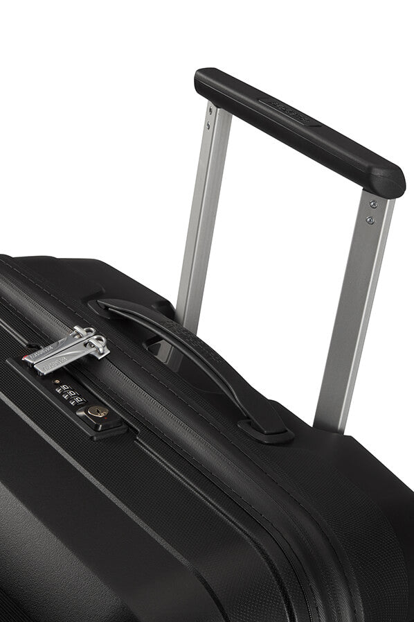 American Tourister Trolley – 67 l, Hartschale PP, 4 Doppelrollen, mit TSA, Onyx Schwarz, 44,5 × 67 × 26 cm
