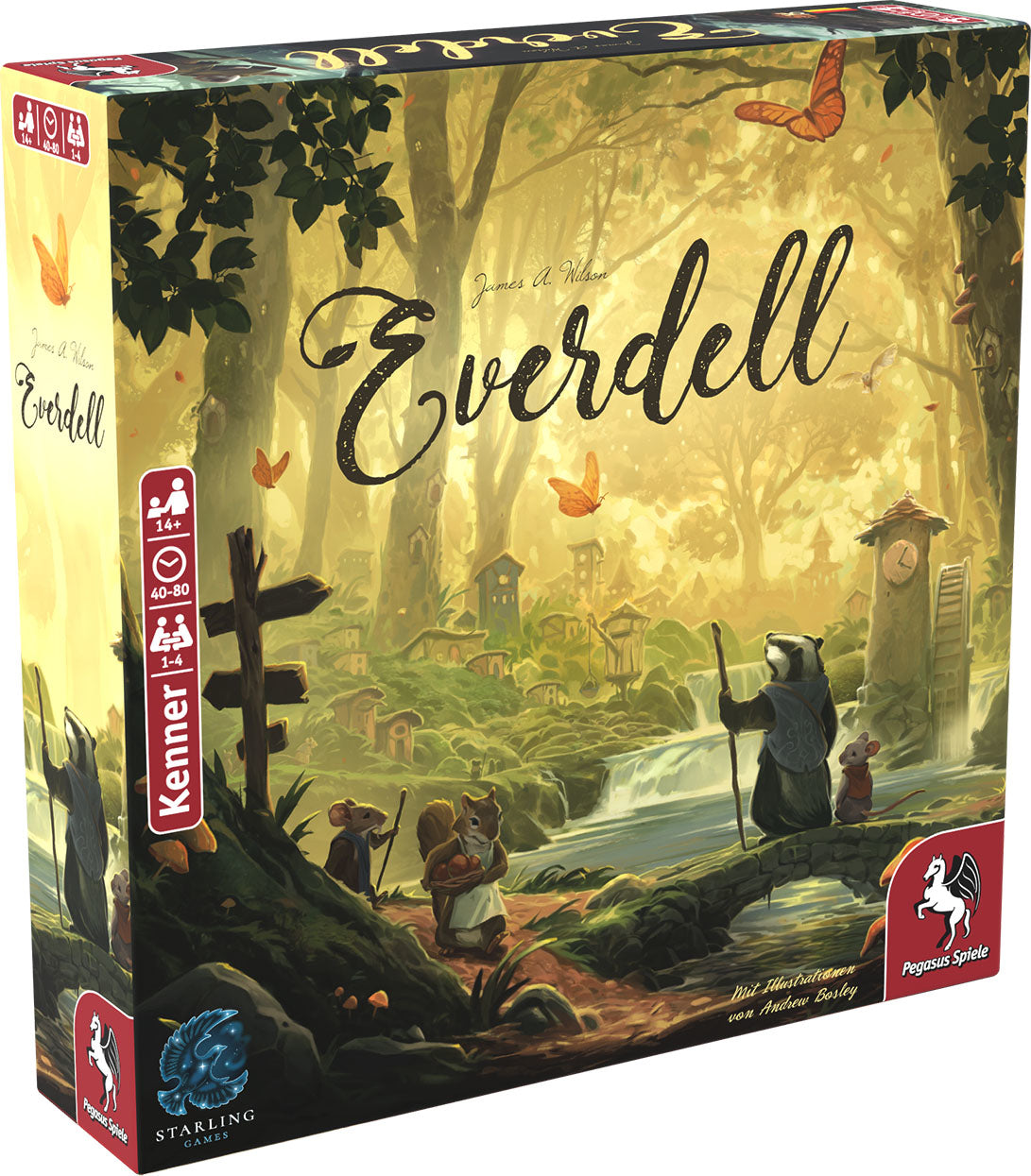Pegasus Everdell Spiel – Strategiespiel, 1–4 Spieler, ab 10 Jahren, 90 Min., DE