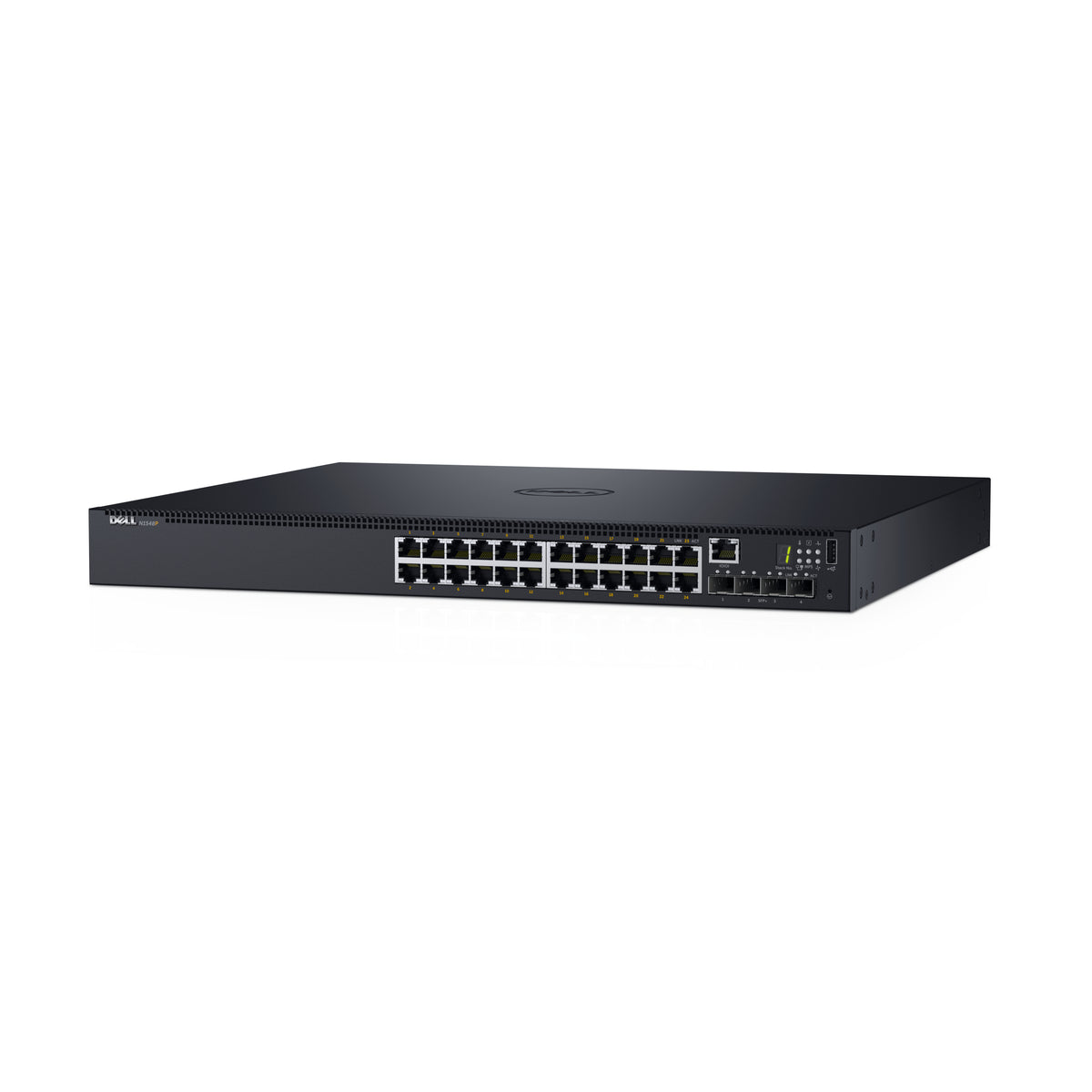 DELL N1524P – Managed L3 Switch – 24× 1G, 4× SFP+, PoE+, 19", 1U