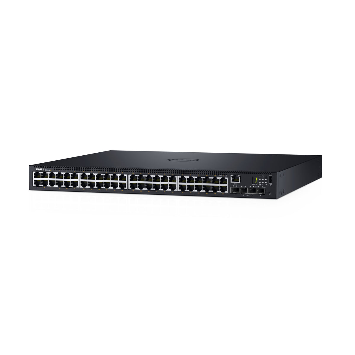 DELL PowerConnect N1548P – Managed L2/L3 Switch – 48× 1G, 4× SFP+, PoE+, 19", 1U