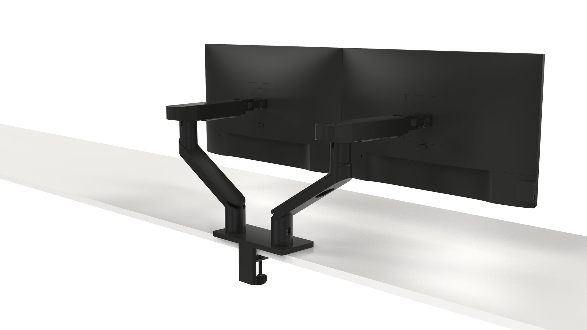 DELL MDA20 – Tischhalterung, Dual, bis 27", VESA 100 × 100 mm, 10 kg, höhenverstellbar, neigbar, schwarz