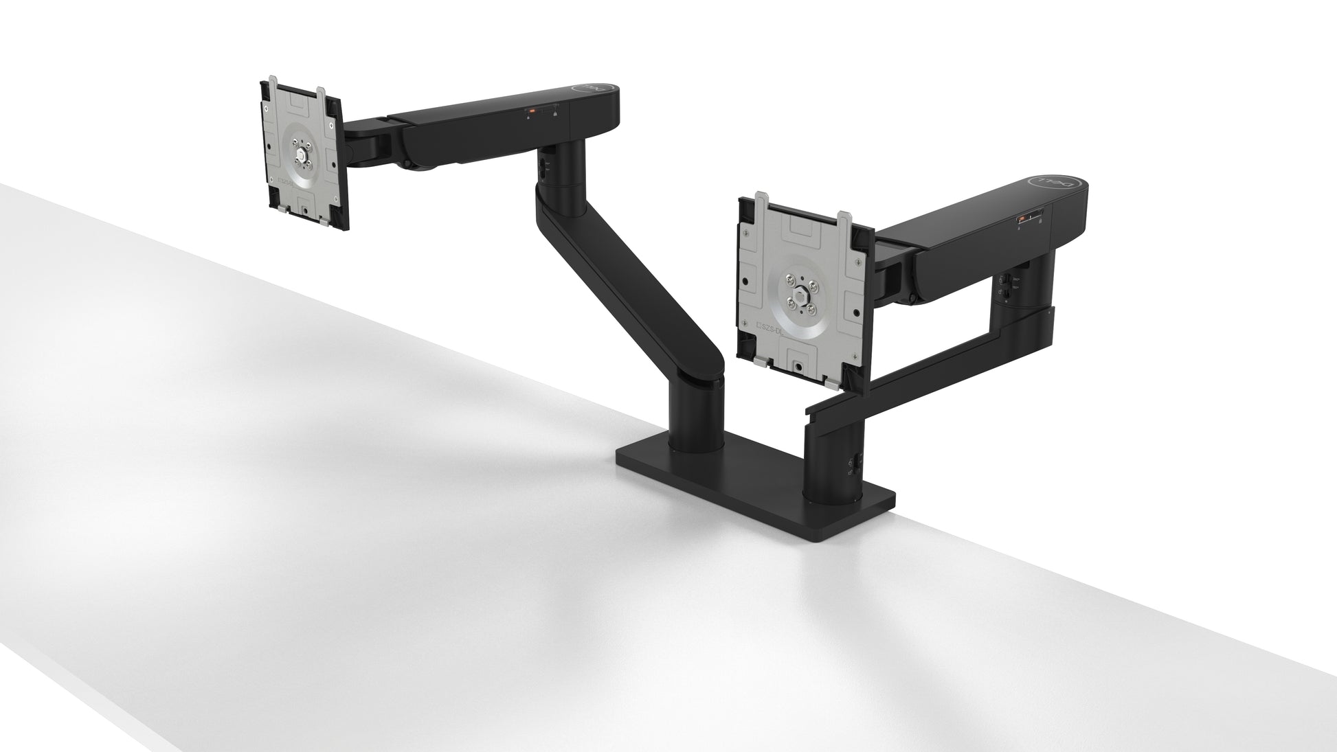 DELL MDA20 – Tischhalterung, Dual, bis 27", VESA 100 × 100 mm, 10 kg, höhenverstellbar, neigbar, schwarz