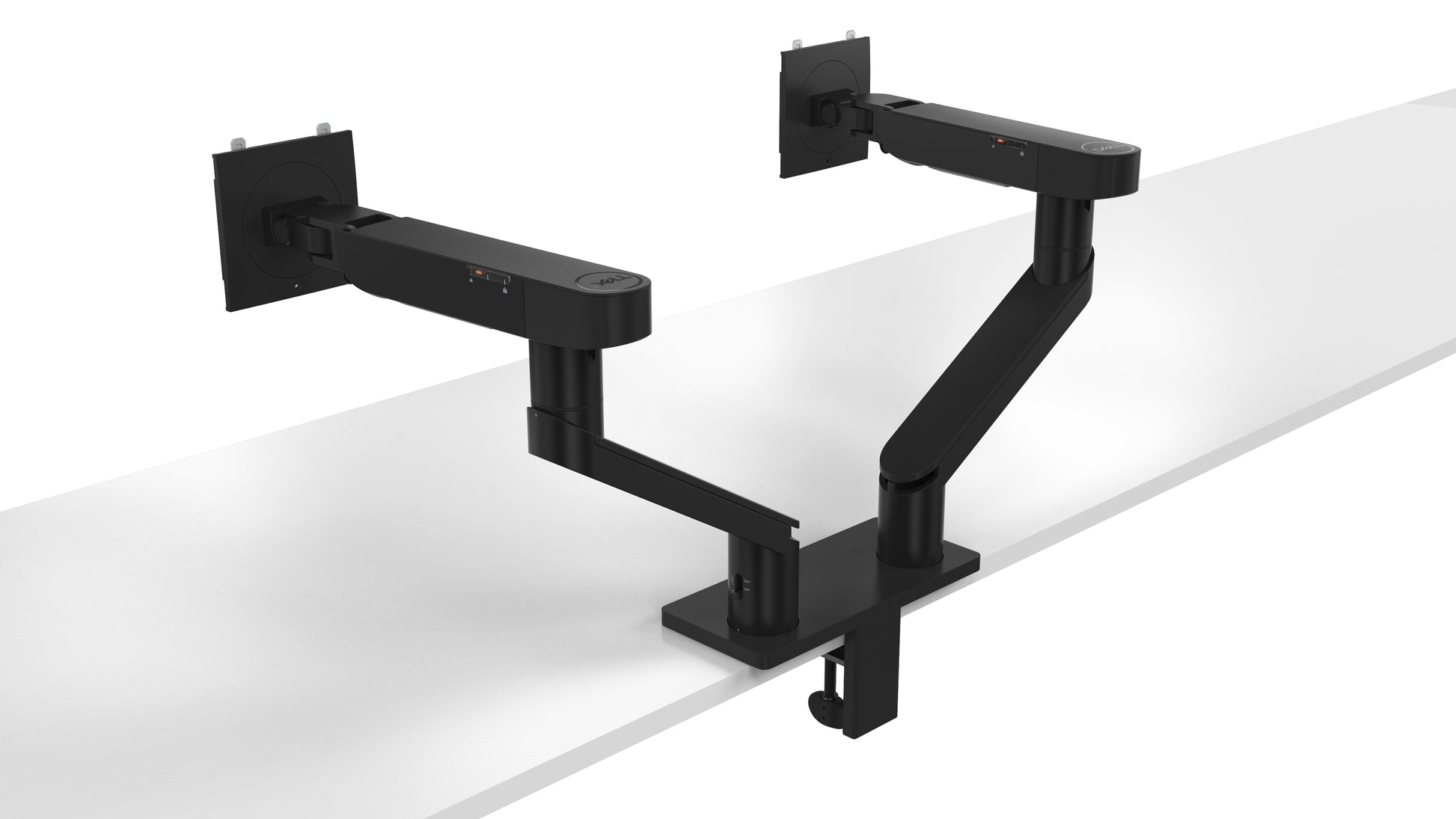 DELL MDA20 – Tischhalterung, Dual, bis 27", VESA 100 × 100 mm, 10 kg, höhenverstellbar, neigbar, schwarz