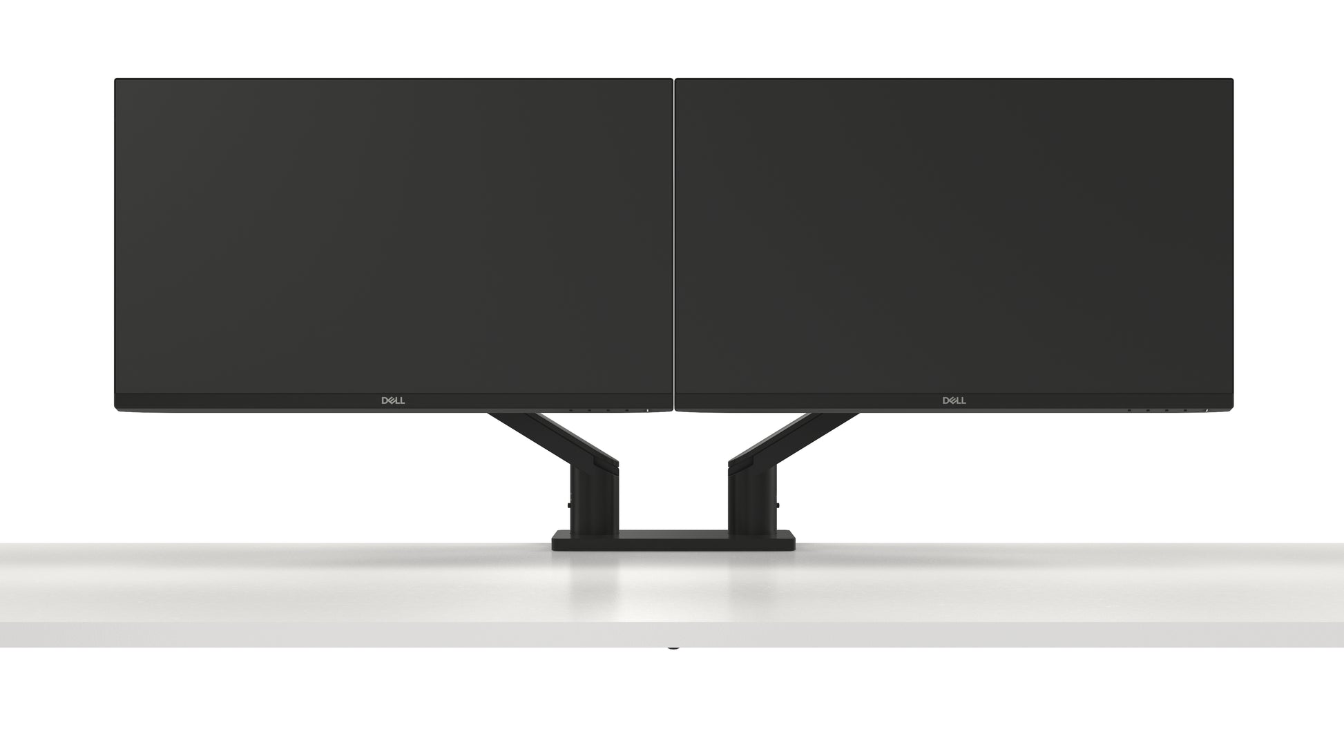 DELL MDA20 – Tischhalterung, Dual, bis 27", VESA 100 × 100 mm, 10 kg, höhenverstellbar, neigbar, schwarz