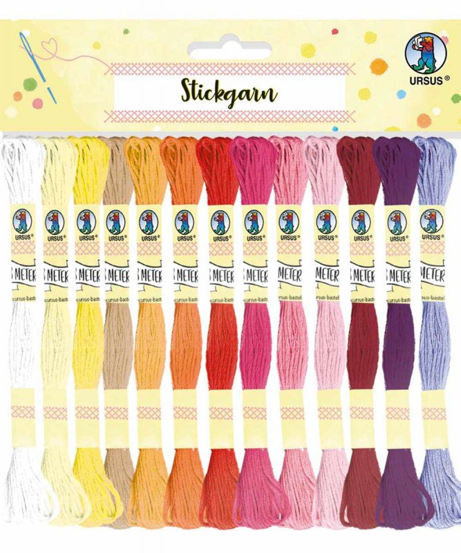 URSUS Stickgarn – Sortiert, 52 × 8 m