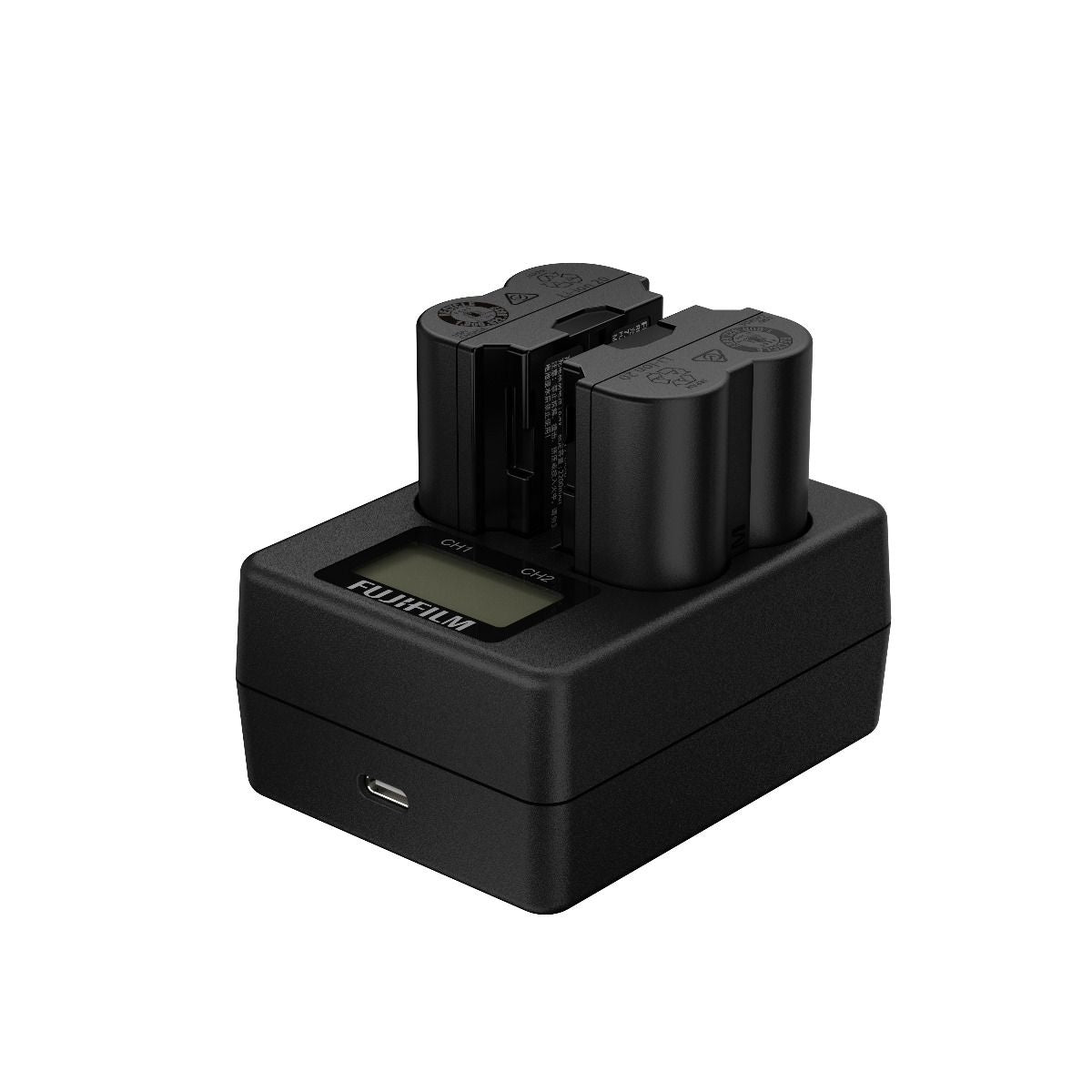 Fujifilm Doppel-Akku-Ladegerät BC-W235 – 37,5 × 80 × 62 mm, schwarz – für NP-W235